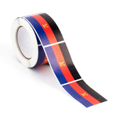 250 Polyamory Pride Flag Stickers On A Roll